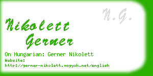 nikolett gerner business card